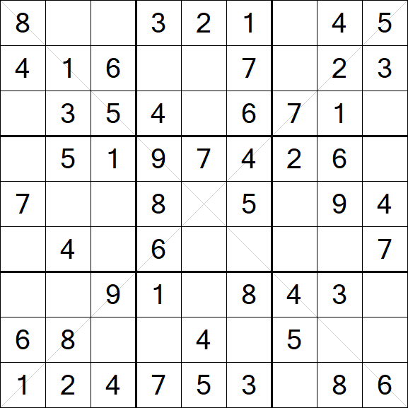 Sudoku X - Einfach