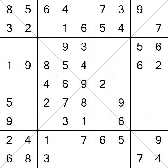 Sudoku X - Fácil