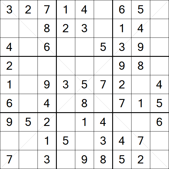 Sudoku X - Fácil