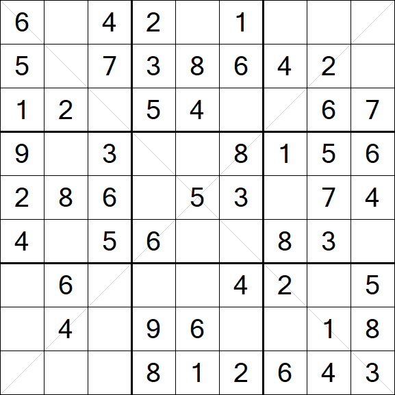 Sudoku X - Fácil