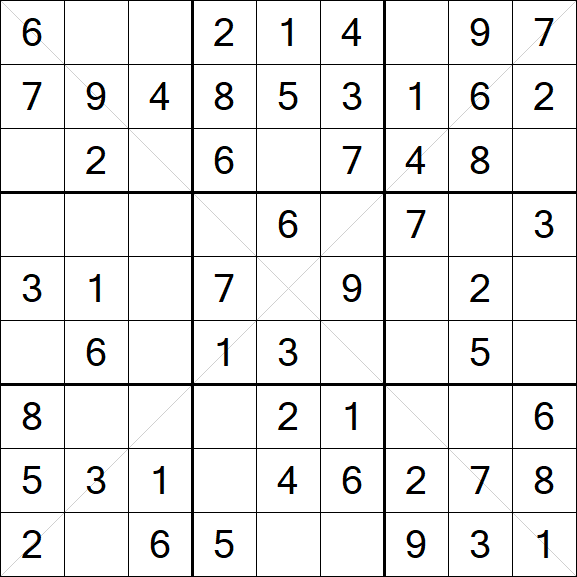 Sudoku X - Einfach