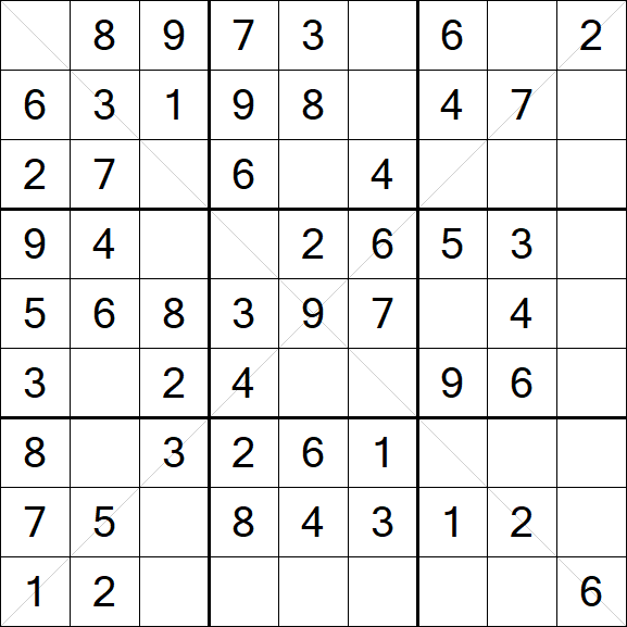 Sudoku X - Fácil