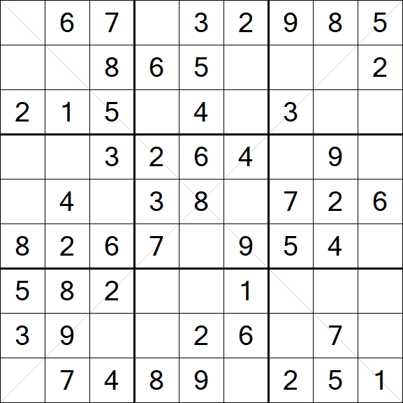 Sudoku X - Fácil