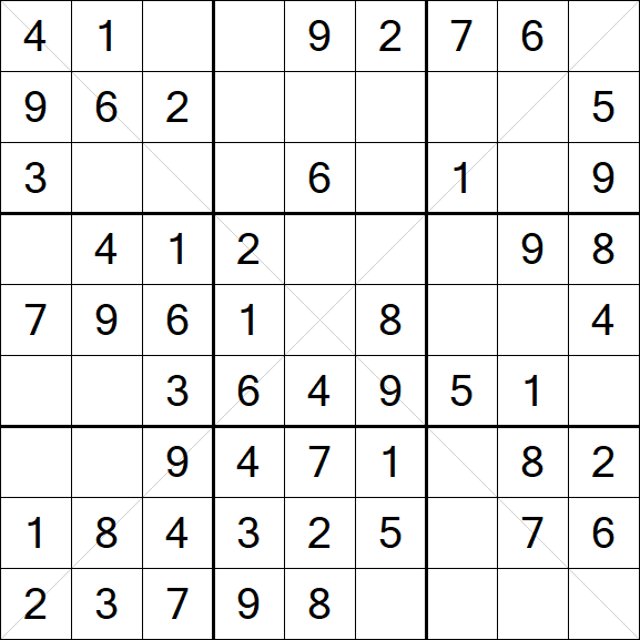 Sudoku X - Fácil