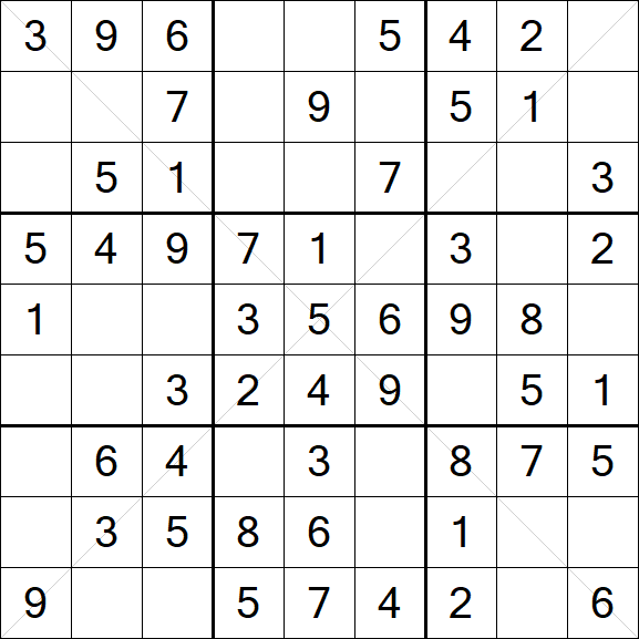 Sudoku X - Einfach
