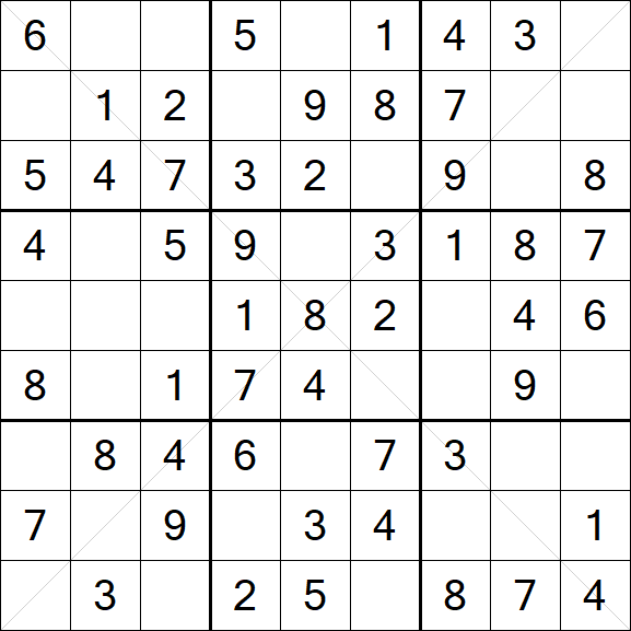 Sudoku X - Fácil