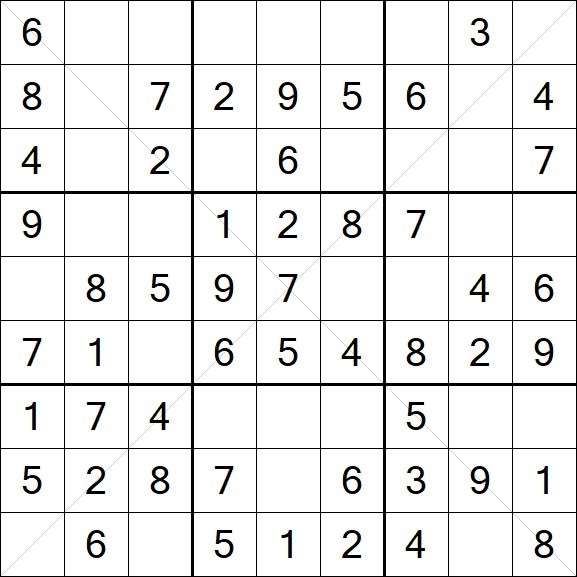 Sudoku X - Fácil
