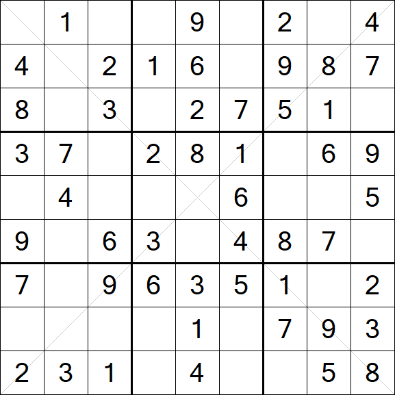 Sudoku X - Simple