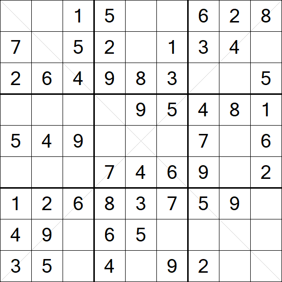 Sudoku X - Einfach