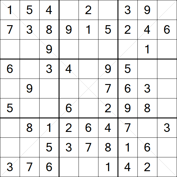 Sudoku X - Einfach