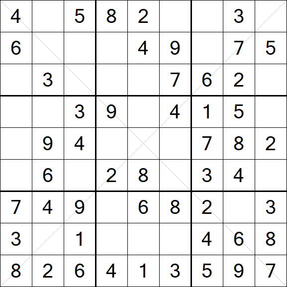 Sudoku X - Einfach