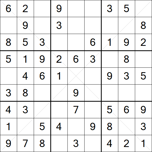 Sudoku X - Einfach