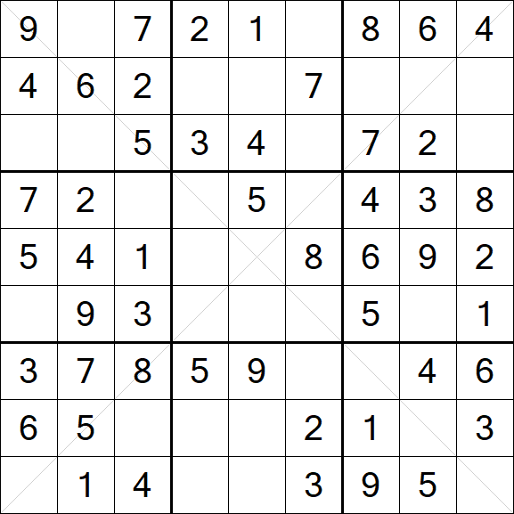 Sudoku X - Simple