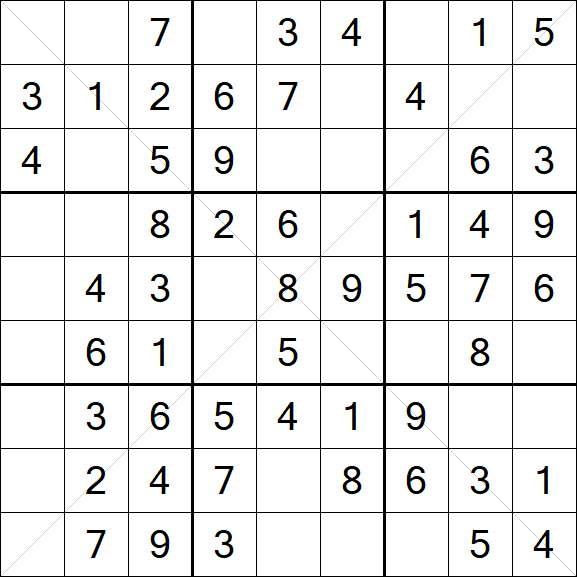 Sudoku X - Einfach