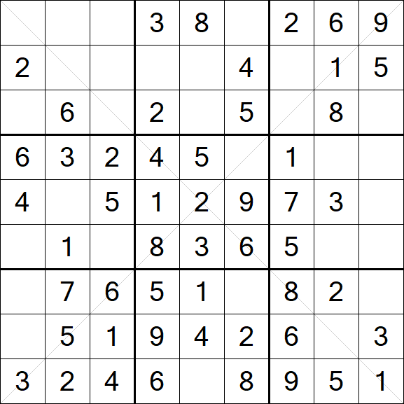 Sudoku X - Einfach
