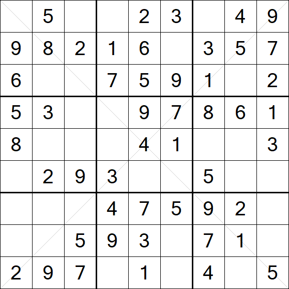 Sudoku X - Simple