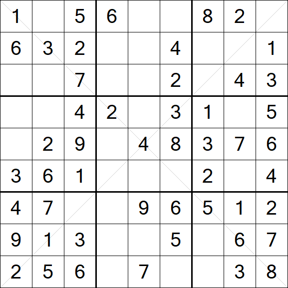Sudoku X - Einfach