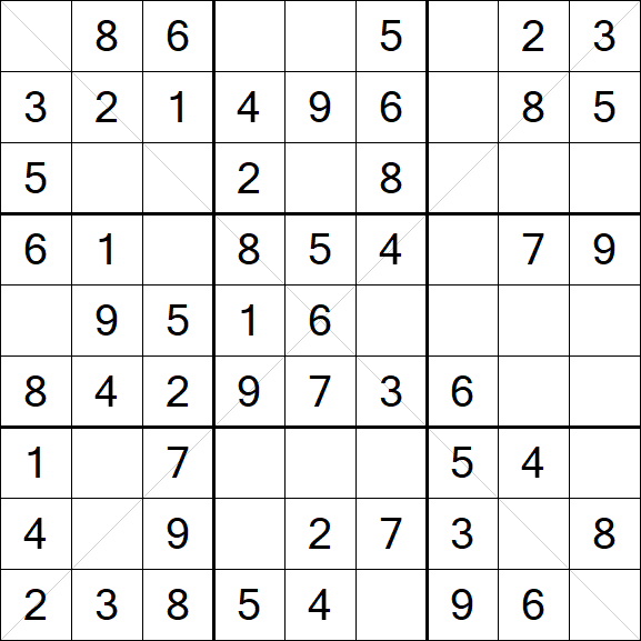 Sudoku X - Easy
