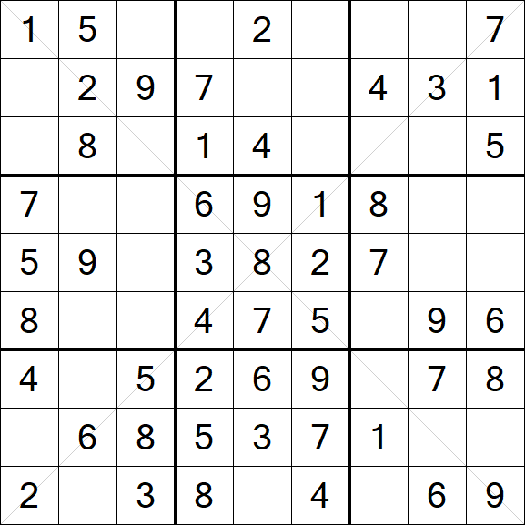 Sudoku X - Easy