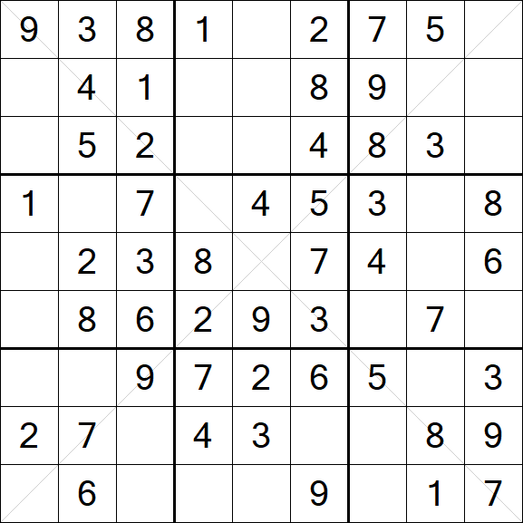 Sudoku X - Easy