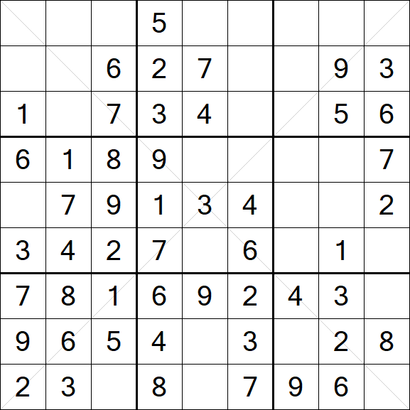 Sudoku X - Easy