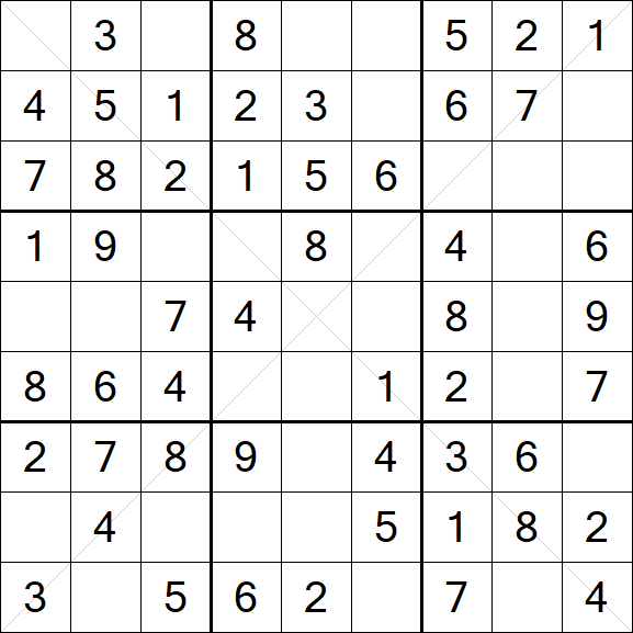 Sudoku X - Simple