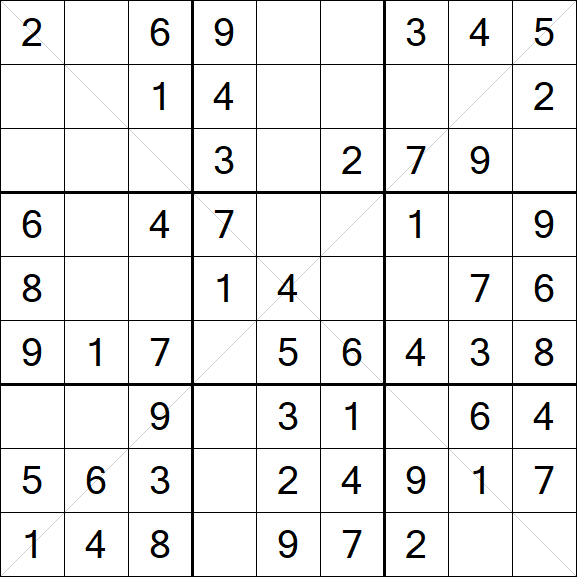 Sudoku X - Easy