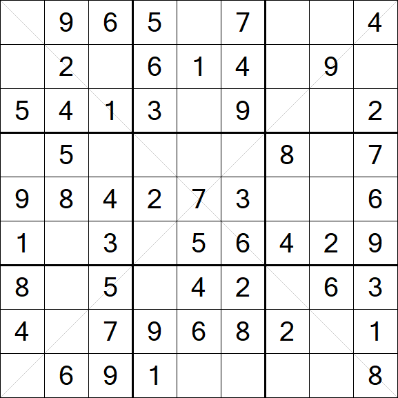 Sudoku X - Einfach