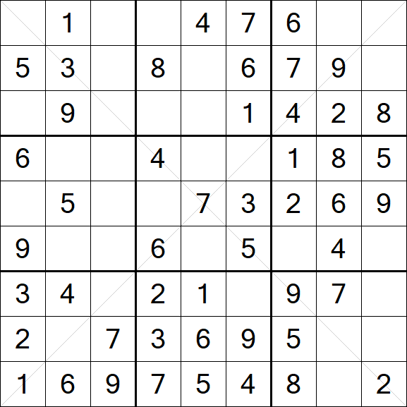 Sudoku X - Easy