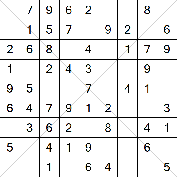 Sudoku X - Einfach