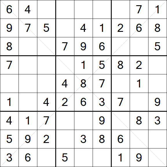 Sudoku X - Einfach