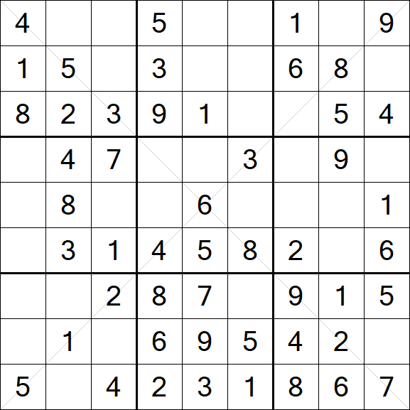 Sudoku X - Einfach