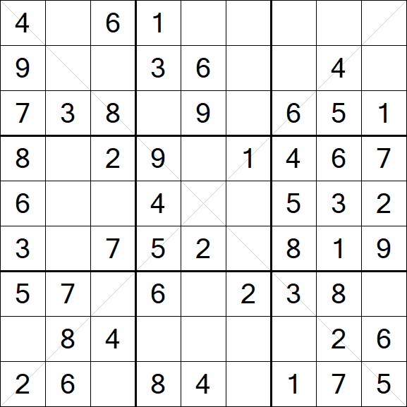 Sudoku X - Fácil