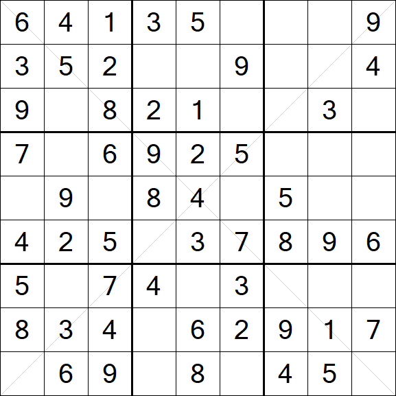 Sudoku X - Fácil
