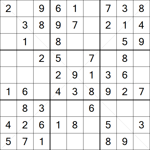 Sudoku X - Fácil