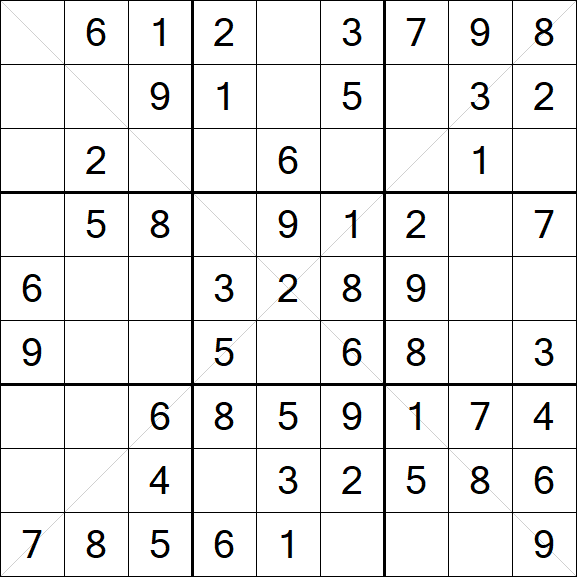 Sudoku X - Fácil