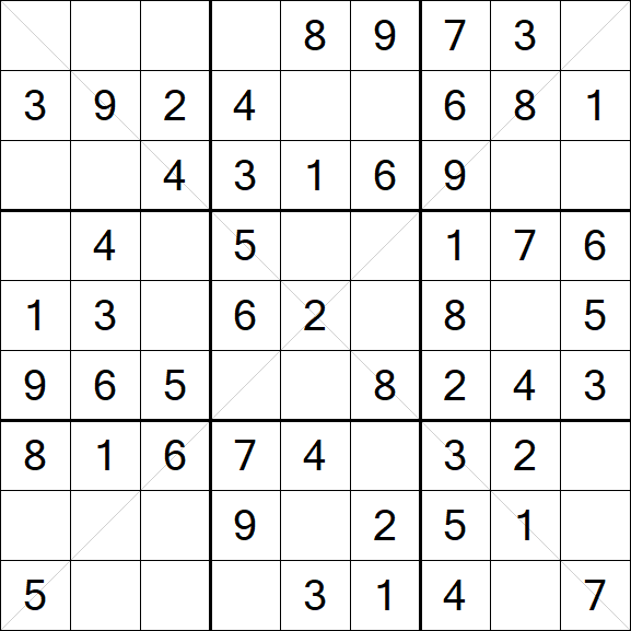Sudoku X - Fácil