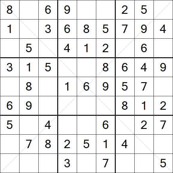 Sudoku X - Fácil