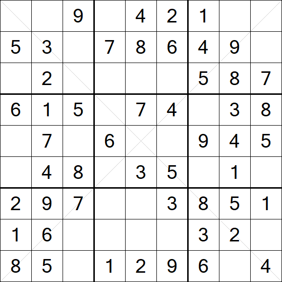 Sudoku X - Fácil