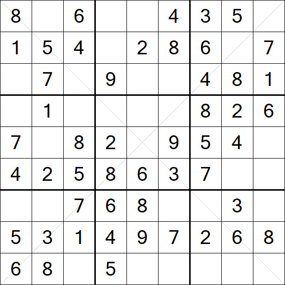Sudoku X - Fácil