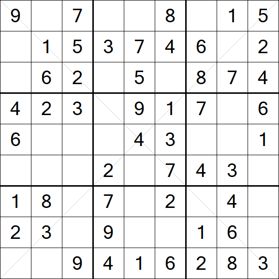 Sudoku X - Easy