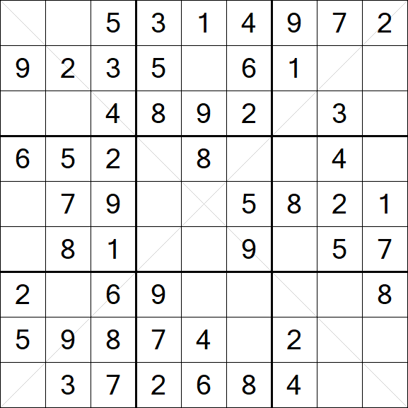 Sudoku X - Easy