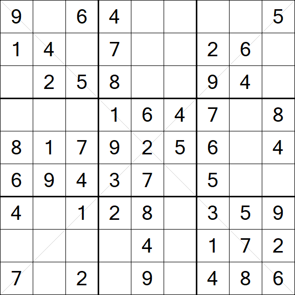 Sudoku X - Fácil