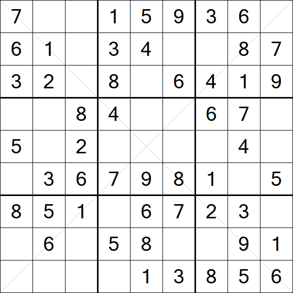 Sudoku X - Easy
