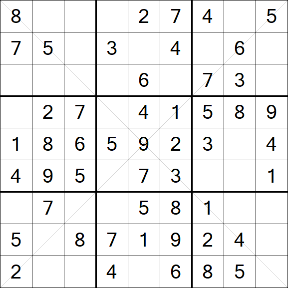 Sudoku X - Fácil