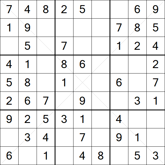 Sudoku X - Fácil