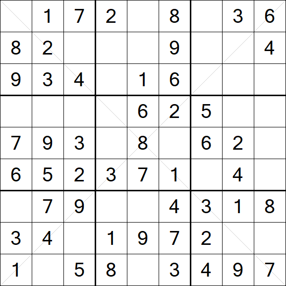 Sudoku X - Fácil