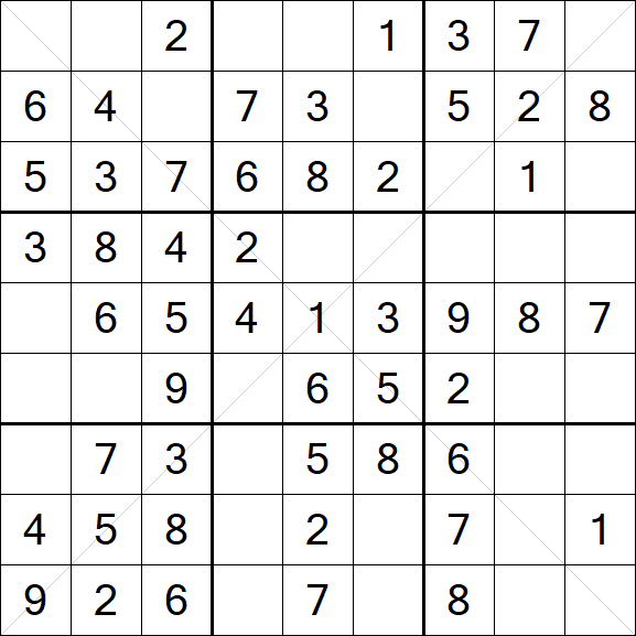 Sudoku X - Fácil