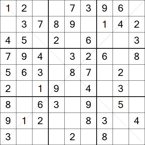 Sudoku X - Fácil