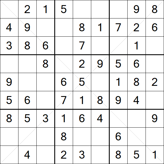 Sudoku X - Fácil
